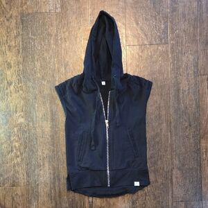 Posh Kiddos Black Stylish Hooded Vest